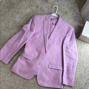 Bar III Pink Suit Modern Tailored Blazer